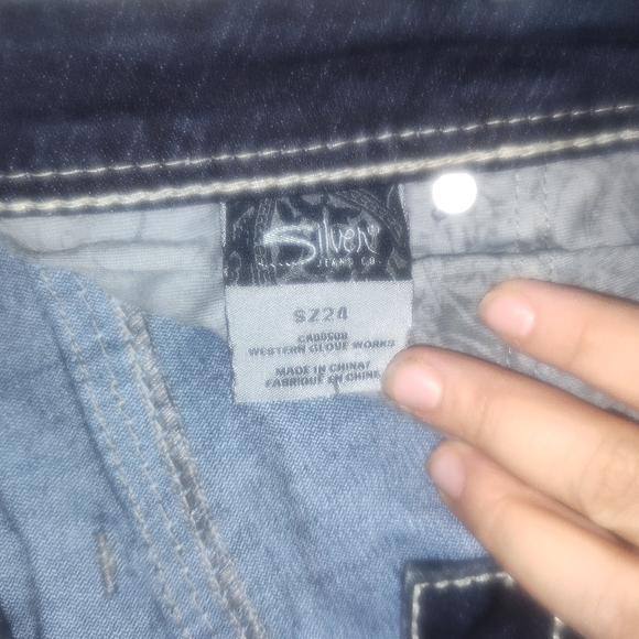 Silver Jean Co crop jeans size 24 - Picture 8 of 8
